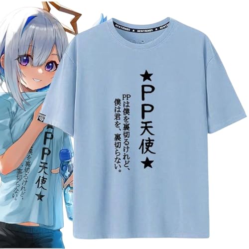 Amazon.co.jp: [叶青屋] 天音かなた Tシャツ 半袖 PP天使 丸首 綿